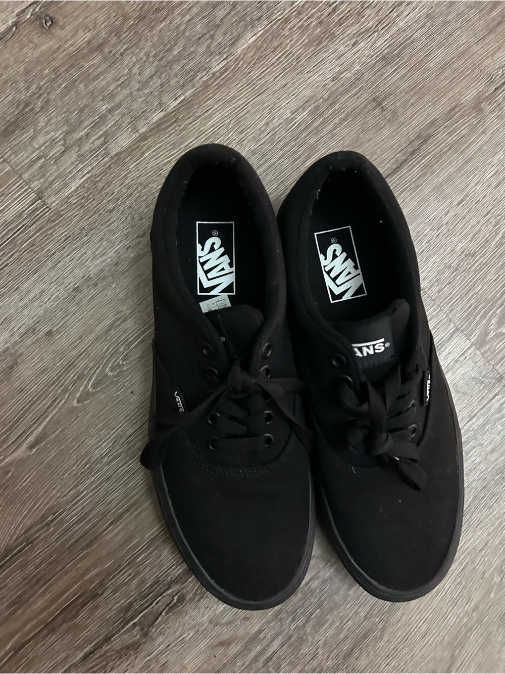 Vans Black Low-Top Canvas Sneakers - Men's